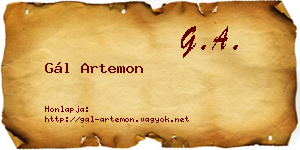 Gál Artemon névjegykártya