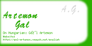 artemon gal business card